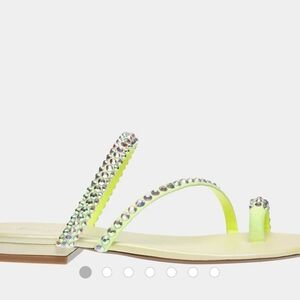 Embellished Neon Sandals